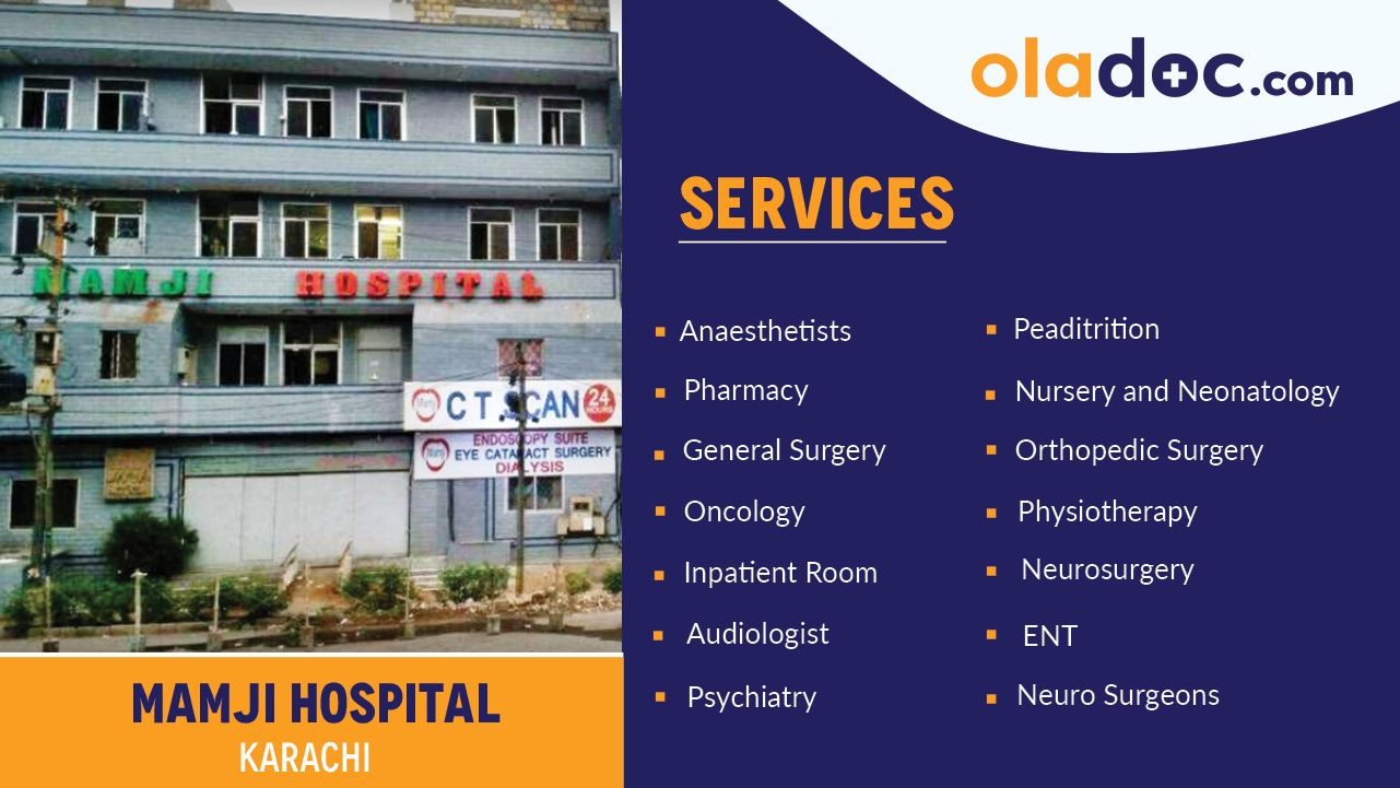 Services Offered by Mamji Hospital Karachi